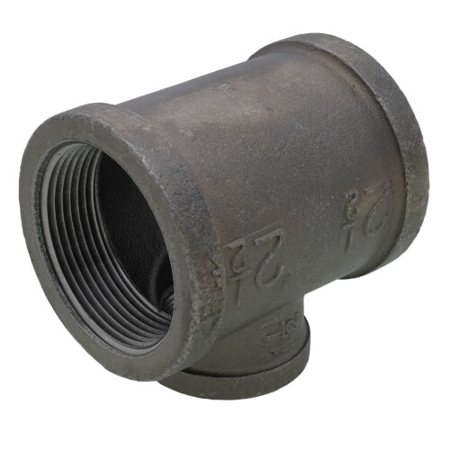 Main product image of 2-1/2" x 2-1/2" x 1-1/2" Black Reducing Tee