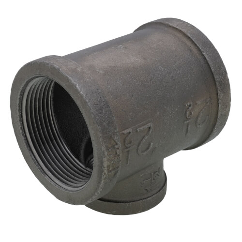 Main product image of 2-1/2" x 2-1/2" x 1-1/2" Black Reducing Tee