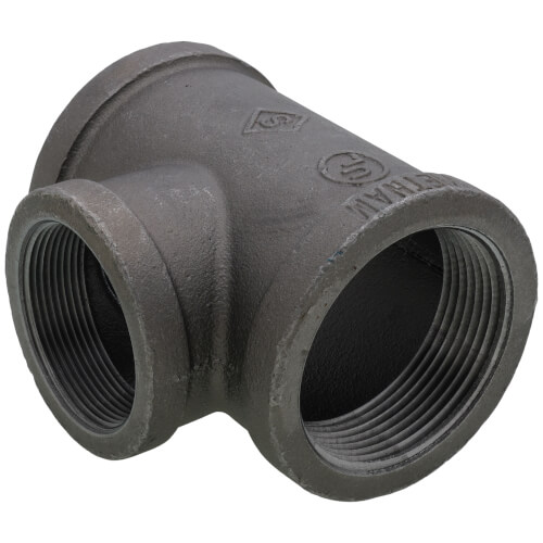 Main product image of 2-1/2" x 2-1/2" x 2" Black Reducing Tee