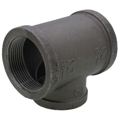 Main product image of 2-1/2" x 2-1/2" x 2" Black Reducing Tee