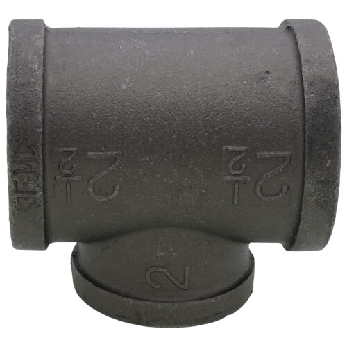 Main product image of 2-1/2" x 2-1/2" x 2" Black Reducing Tee