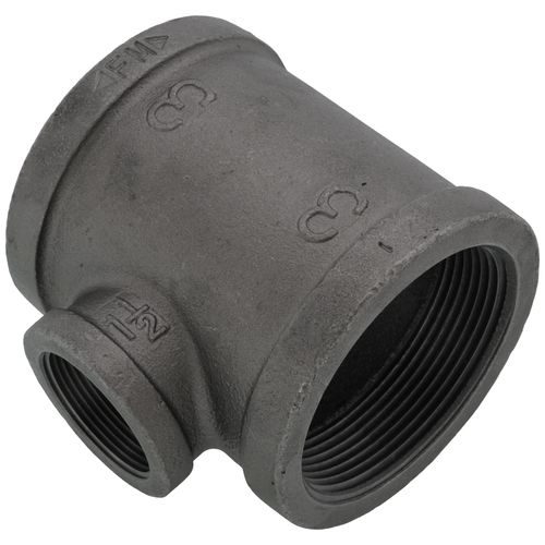 Main product image of 3" x 3" x 1-1/2" Black Reducing Tee