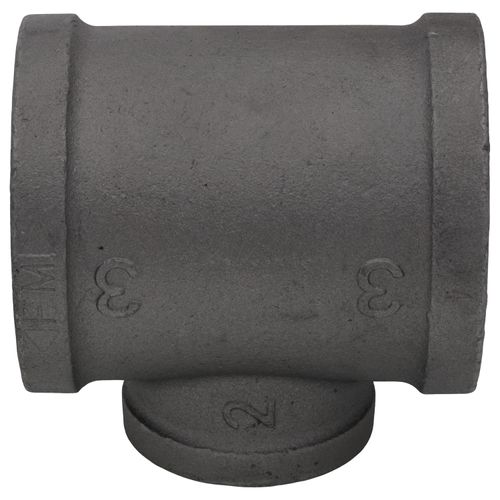 Main product image of 3" x 3" x 2" Black Reducing Tee