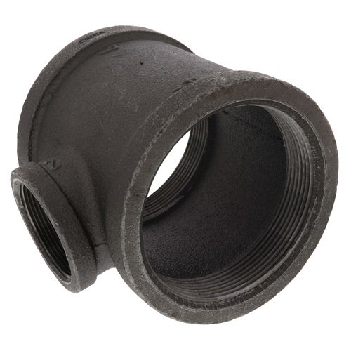 Main product image of 4" x 4" x 2" Black Reducing Tee