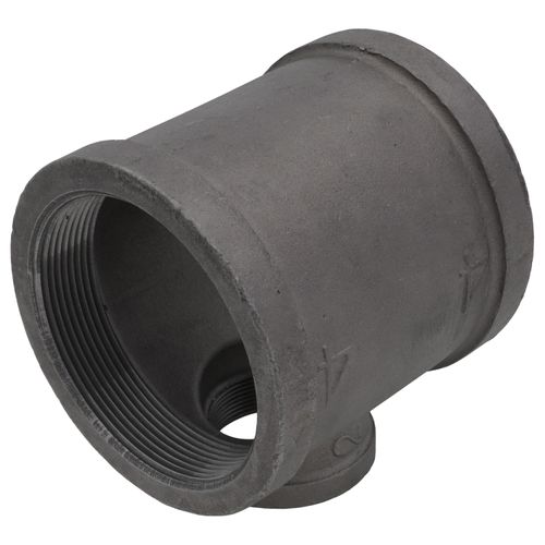 Main product image of 4" x 4" x 2" Black Reducing Tee