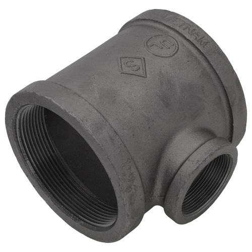 Main product image of 4" x 4" x 2" Black Reducing Tee