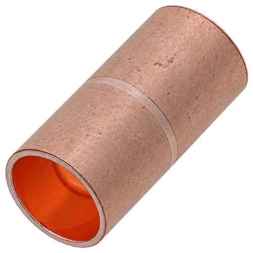 Main product image of 1/4" OD ACR Copper Coupling w/ Roll Stop