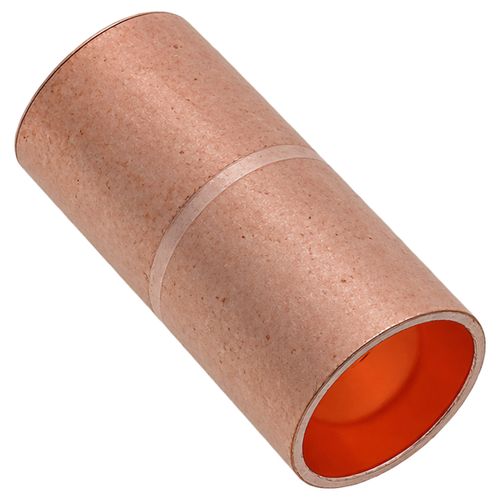 Main product image of 1/4" OD ACR Copper Coupling w/ Roll Stop