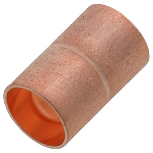 Main product image of 3/8" OD ACR Copper Coupling w/ Roll Stop