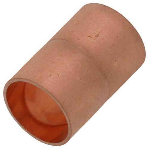 Main product image of 1/2" OD ACR Copper Coupling w/ Roll Stop