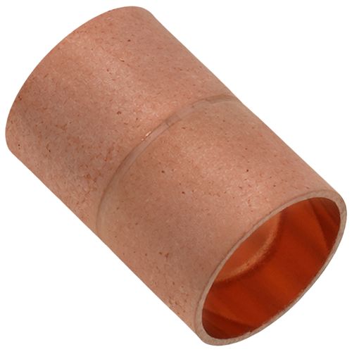 Main product image of 1/2" OD ACR Copper Coupling w/ Roll Stop