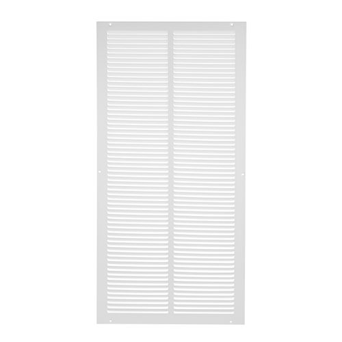 Main product image of 14" x 30" (Wall Opening Size) Sidewall/Ceiling Return Air Grille w/ 1/2" Fin Spacing (White)