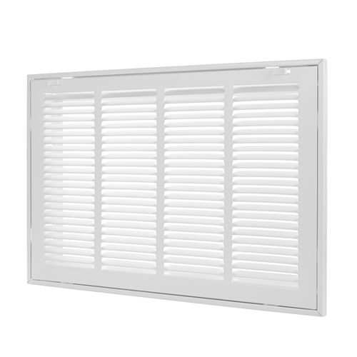 Main product image of 20" x 12" (Wall Opening Size) Sidewall/Ceiling Return Air Filter Grille w/ 1/2" Fin Spacing (White)