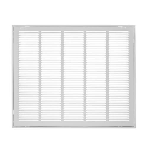 Main product image of 25" x 20" (Wall Opening Size) Sidewall/Ceiling Return Air Filter Grille w/ 1/2" Fin Spacing (White)