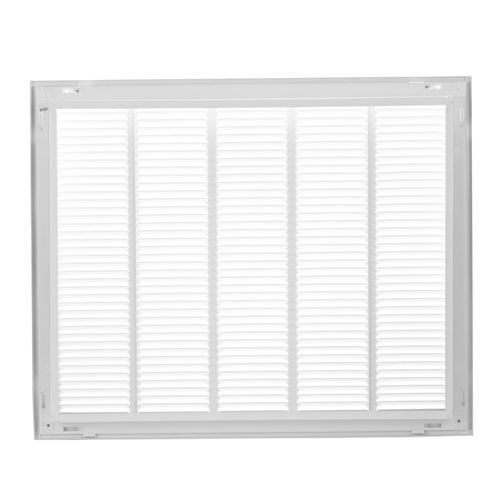 Main product image of 25" x 20" (Wall Opening Size) Sidewall/Ceiling Return Air Filter Grille w/ 1/2" Fin Spacing (White)