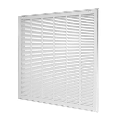 Main product image of 30" x 30" (Wall Opening Size) Sidewall/Ceiling Return Air Filter Grille w/ 1/2" Fin Spacing (White)