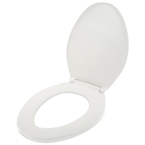 Main product image of Slow Close Plastic Elongated Toilet Seat (White)