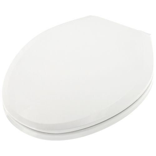 Main product image of Slow Close Plastic Elongated Toilet Seat (White)