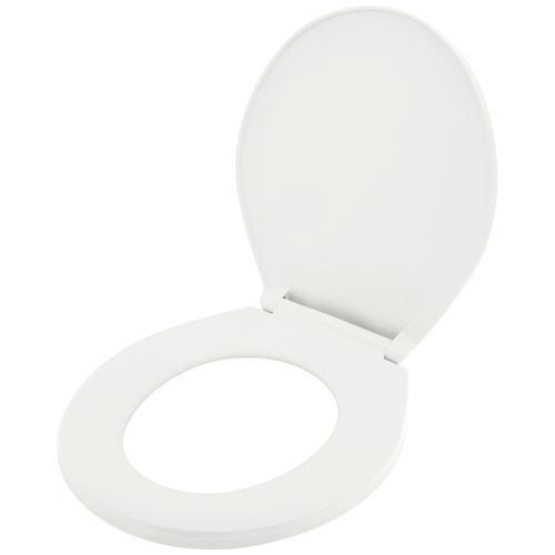 Main product image of Slow Close Plastic Round Toilet Seat (White)