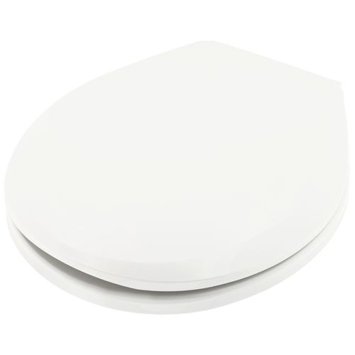 Main product image of Slow Close Plastic Round Toilet Seat (White)