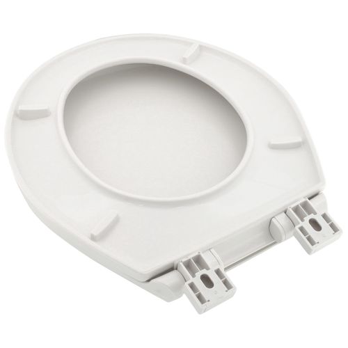 Main product image of Slow Close Plastic Round Toilet Seat (White)