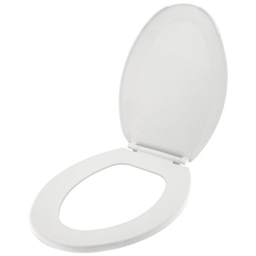 Main product image of Standard Plastic Elongated Toilet Seat (White)