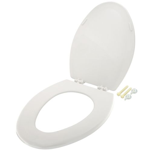 Main product image of Molded Wood Elongated Toilet Seat (White)