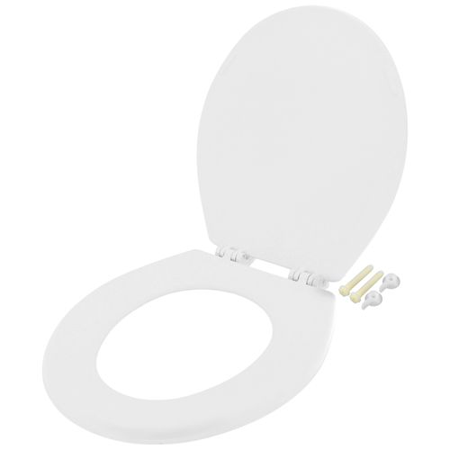 Main product image of Molded Wood Round Toilet Seat (White)