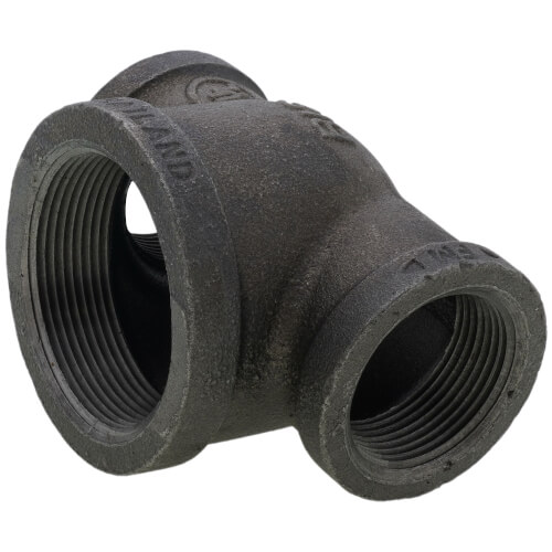 Main product image of 1-1/4" x 1-1/4" x 2" Black Reducing Tee