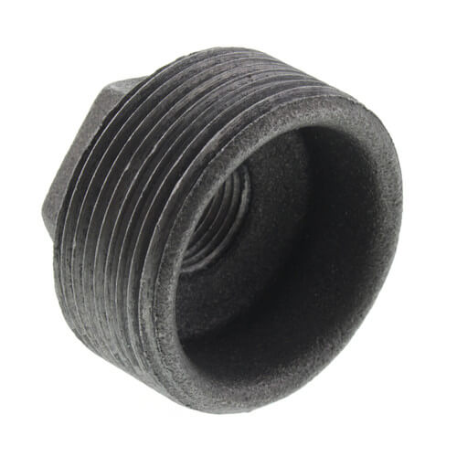 Main product image of 1-1/2" x 1/2" Black Hex Bushing