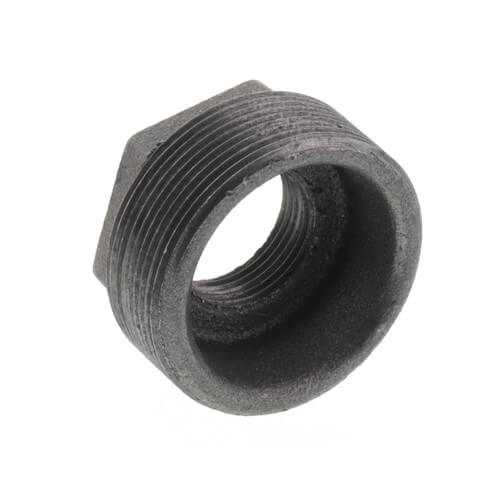 2" x 1" Black Hex Bushing