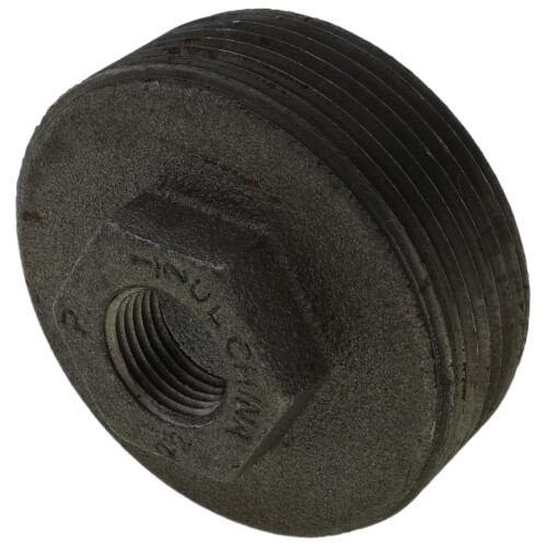 Main product image of 2-1/2" x 1/2" Black Hex Bushing