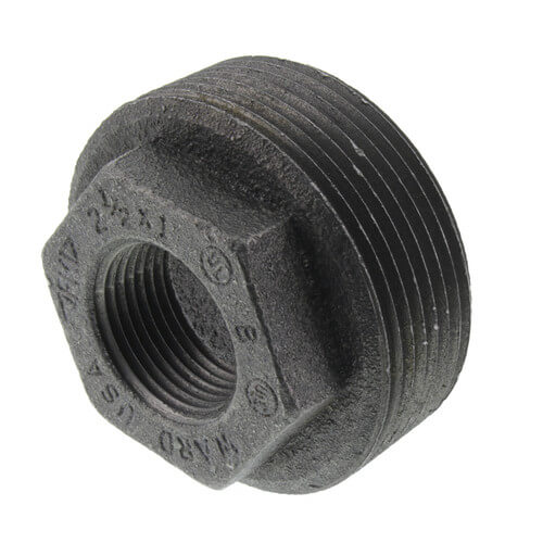 Main product image of 2-1/2" x 1" Black Hex Bushing