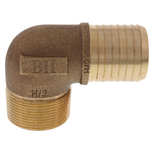 Main product image of 1-1/2" MPT x Insert Male Combination Elbow (Lead Free)
