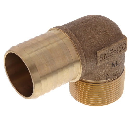 Main product image of 1-1/2" MPT x Insert Male Combination Elbow (Lead Free)