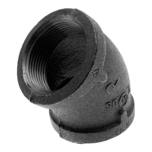 Main product image of 1-1/2" Black 45° Elbow