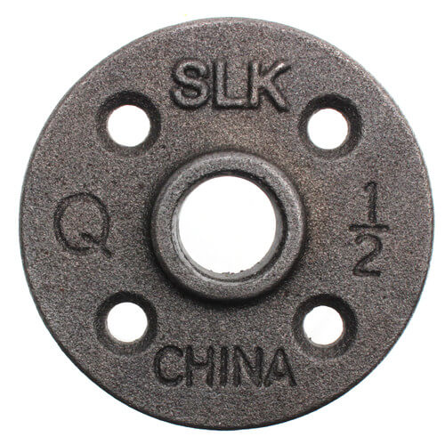 Main product image of 1/2" Black Floor Flange