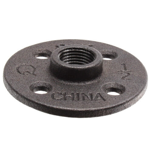 Main product image of 1/2" Black Floor Flange