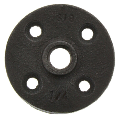 Main product image of 1/4" Black Malleable Iron Floor Flange