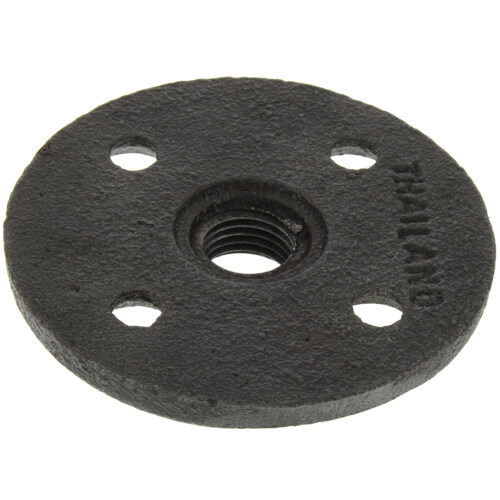 Main product image of 1/4" Black Malleable Iron Floor Flange