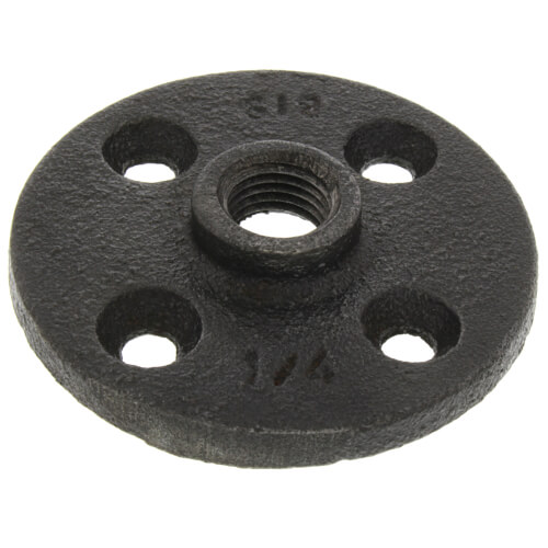 Main product image of 1/4" Black Malleable Iron Floor Flange