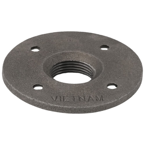 1" Black Floor Flange