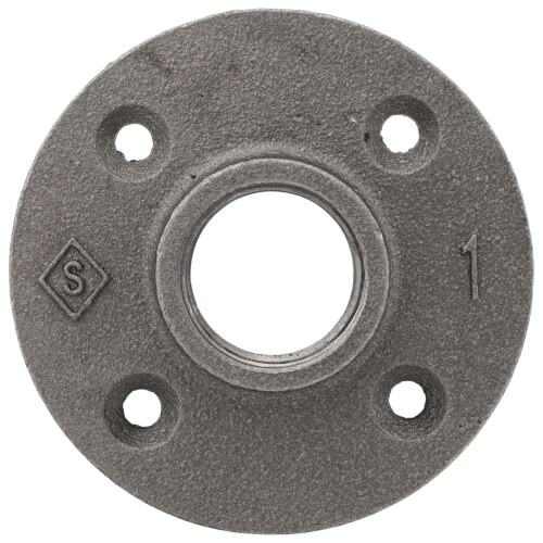 1" Black Floor Flange