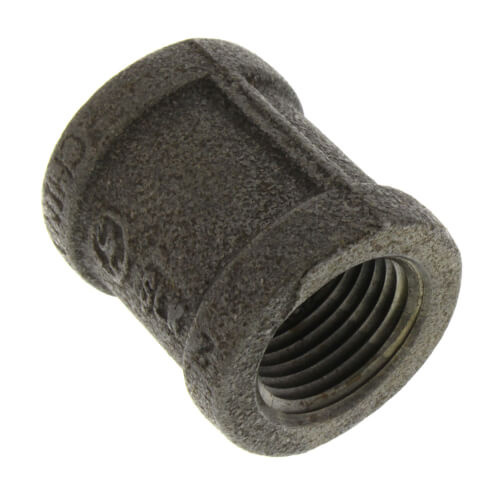 Main product image of 1/2" Black Malleable Iron Right & Left Coupling