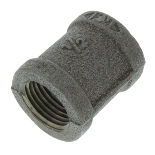Main product image of 1/2" Black Malleable Iron Right & Left Coupling