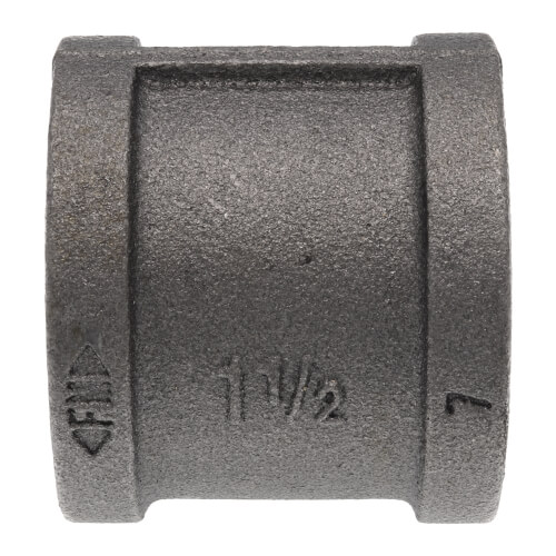 Main product image of 1-1/2" Black Malleable Iron Right & Left Coupling