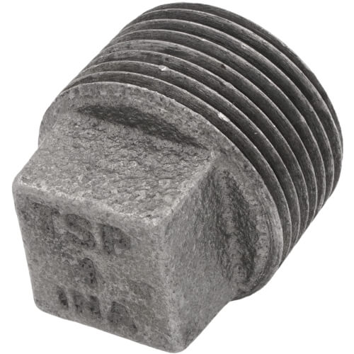Main product image of 1" Black Solid Plug