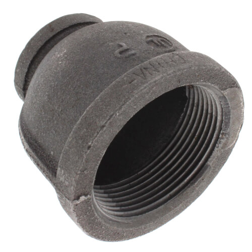 Main product image of 2-1/2" x 1-1/4" Black Reducing Coupling