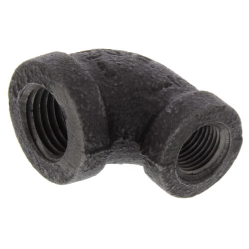 Main product image of 1/4" x 1/8" Black 90° Reducing Elbow