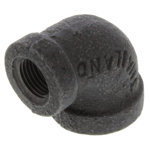 Main product image of 1/4" x 1/8" Black 90° Reducing Elbow